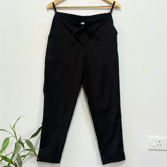 Black Cotton Pant