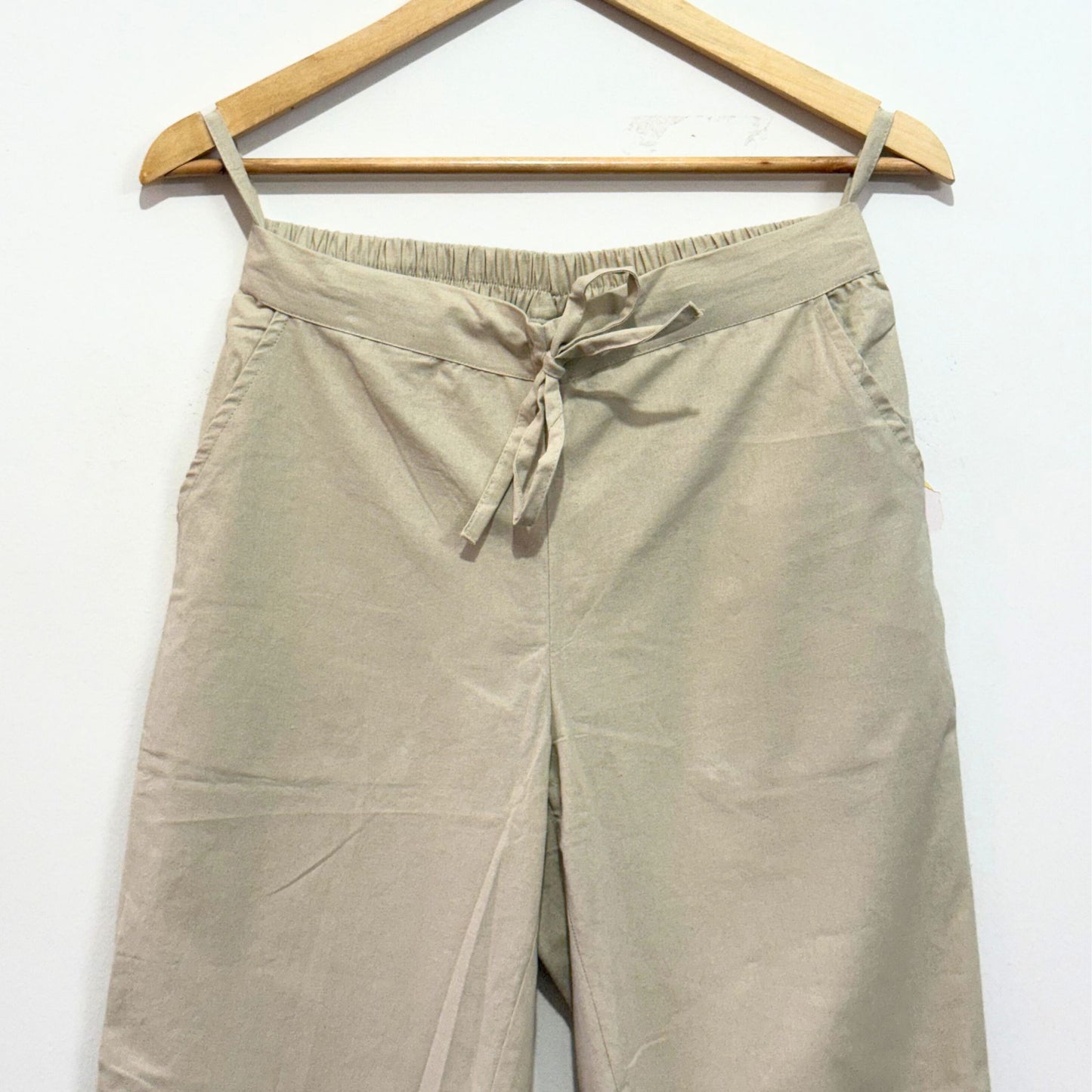 Beige Cotton Pant