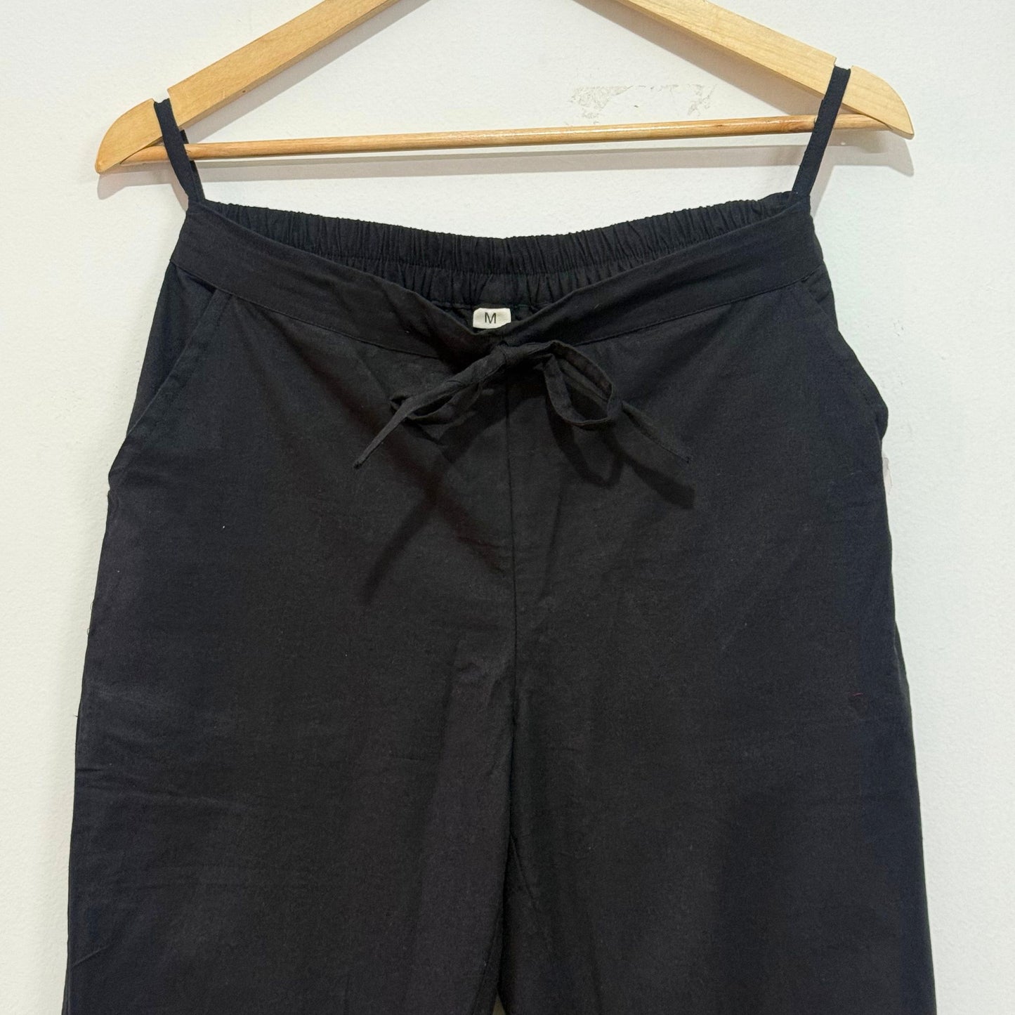 Black Cotton Pant